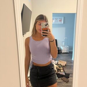 SHEIN purple crop top